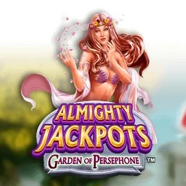Almighty Jackpots: Garden of Persephone slot logo by Novomatic at Casino Days