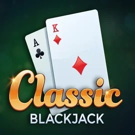 Classic Blackjack online game logo by Red Tiger Gaming on casino-days.co