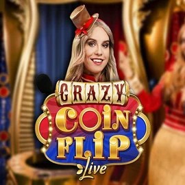 Crazy Coin Flip slot logo by Evolution at Casino Days