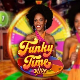 Official Live Casino logo: Funky Time by Evolution at Casino Days