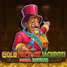 Gold Factory Jackpots Mega Moolah logo by Aurum Signature Studios Casino Days