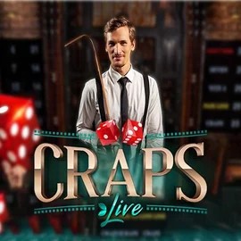 Official Live Casino logo: Live Craps by Evolution at Casino Days